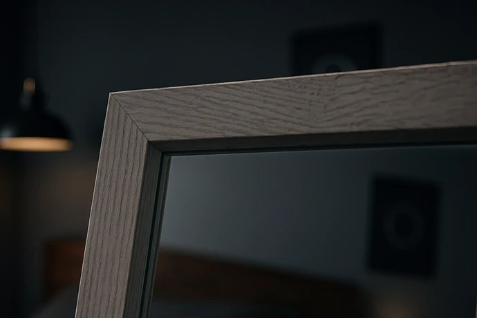 寝室に置かれた全身鏡